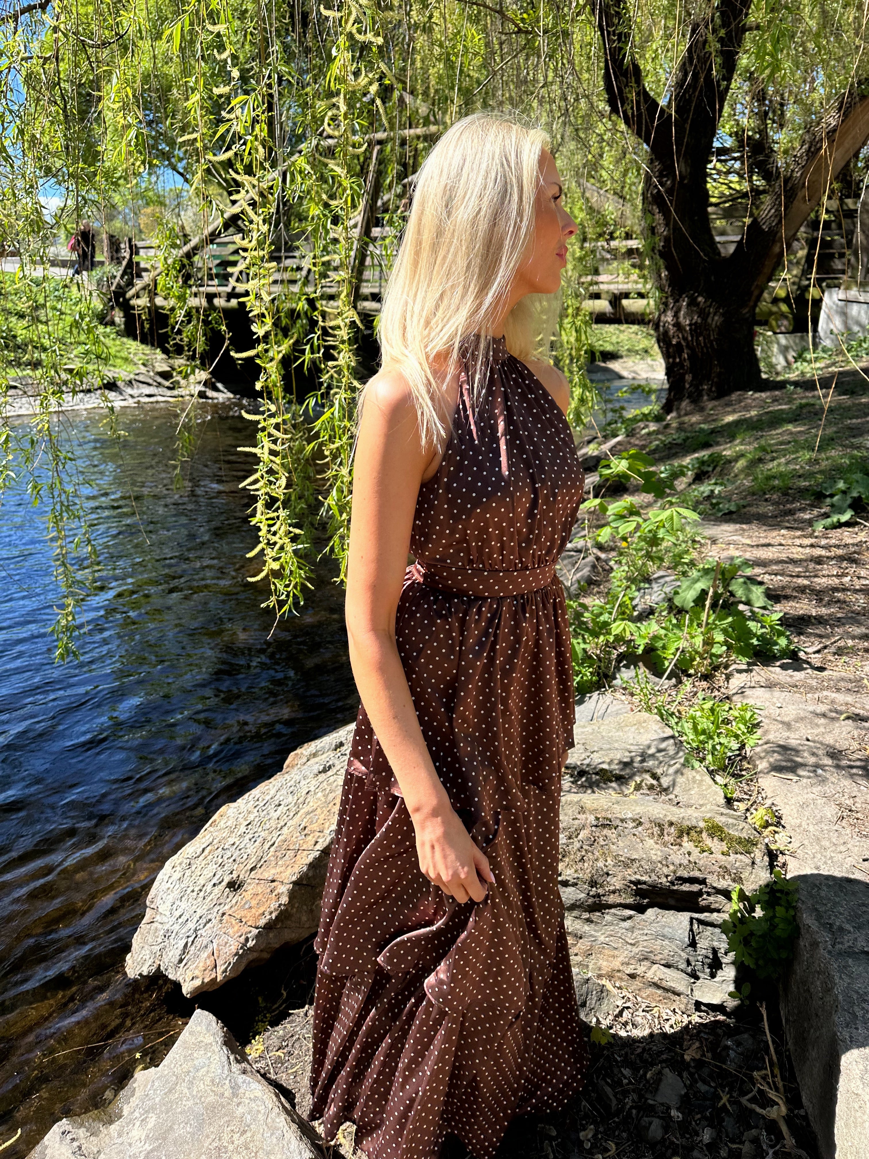 VIKIMMIE Long Dress - Shaved Chocolate